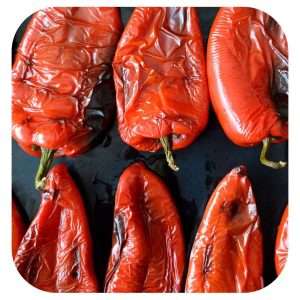 Pebrot vermell a la pariila